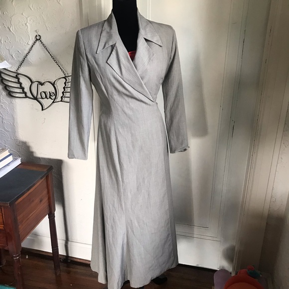 Tracy Reese Dresses & Skirts - Maxi Wrap dress Tracy Reece trench vintage